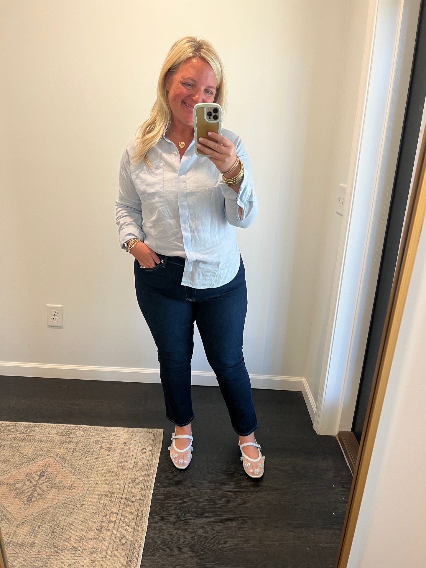 Elise Shirt - Ice Water Blue