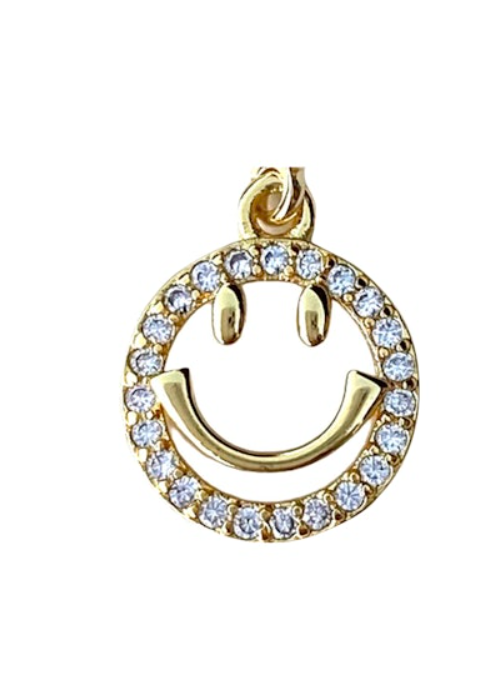 Smiley Pave Charm