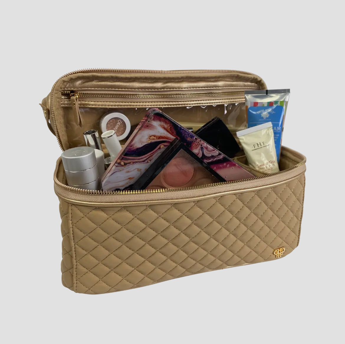 Stylist Travel Bag - Nude & Gold