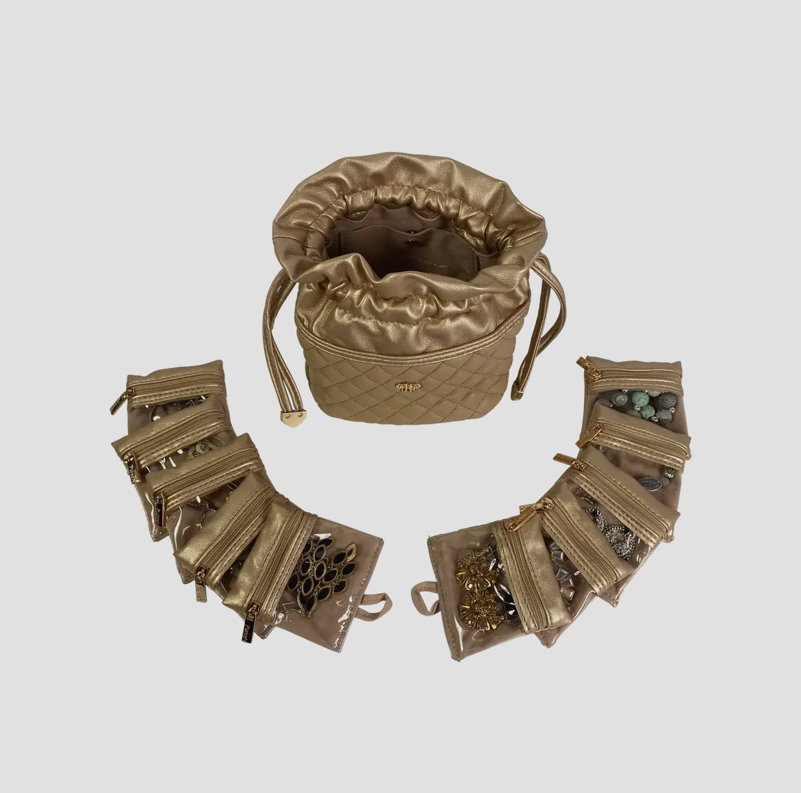 Ultra Jewelry Case - Nude & Gold