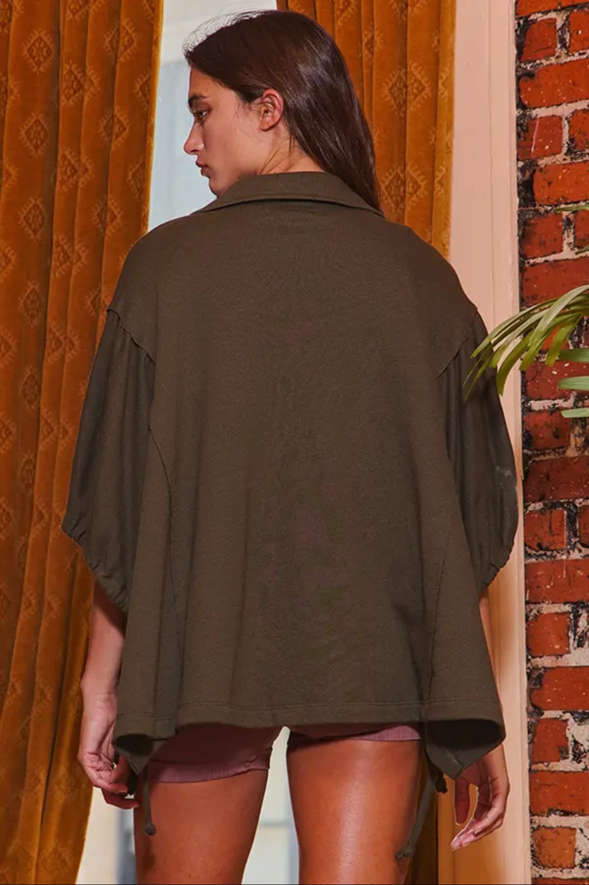 Saturday Swing Top - Olive