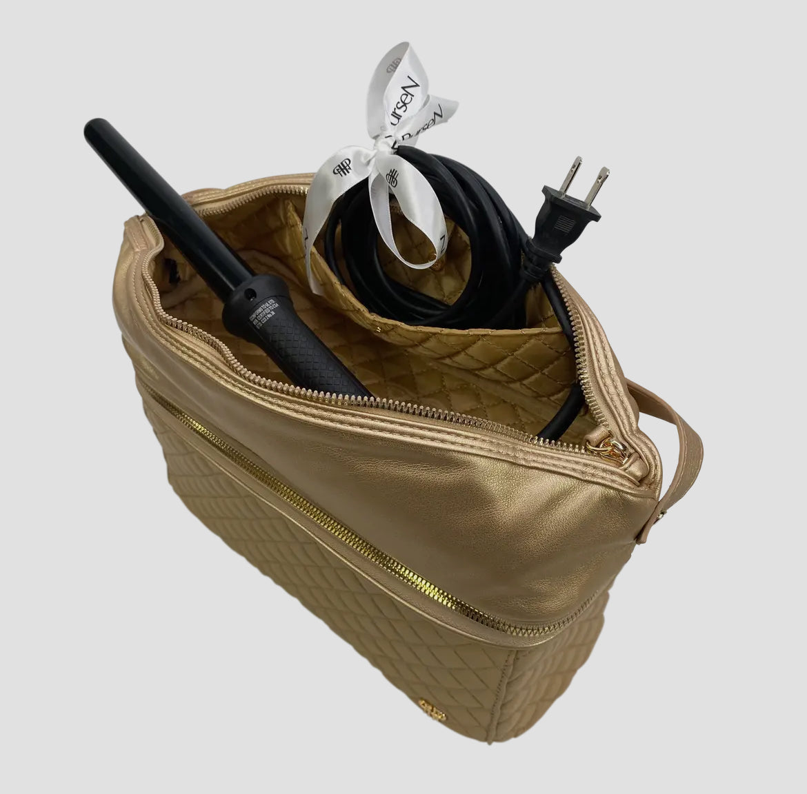 Stylist Travel Bag - Nude & Gold
