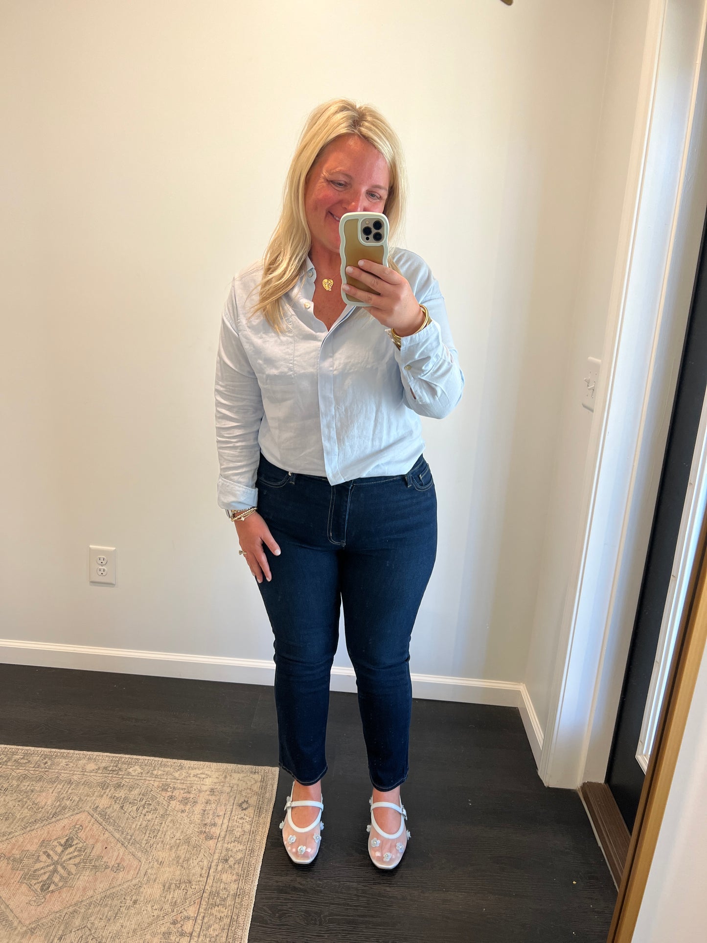 Elise Shirt - Ice Water Blue