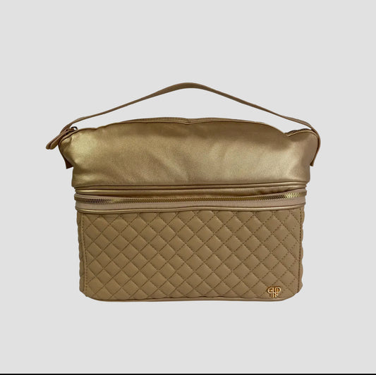 Stylist Travel Bag - Nude & Gold