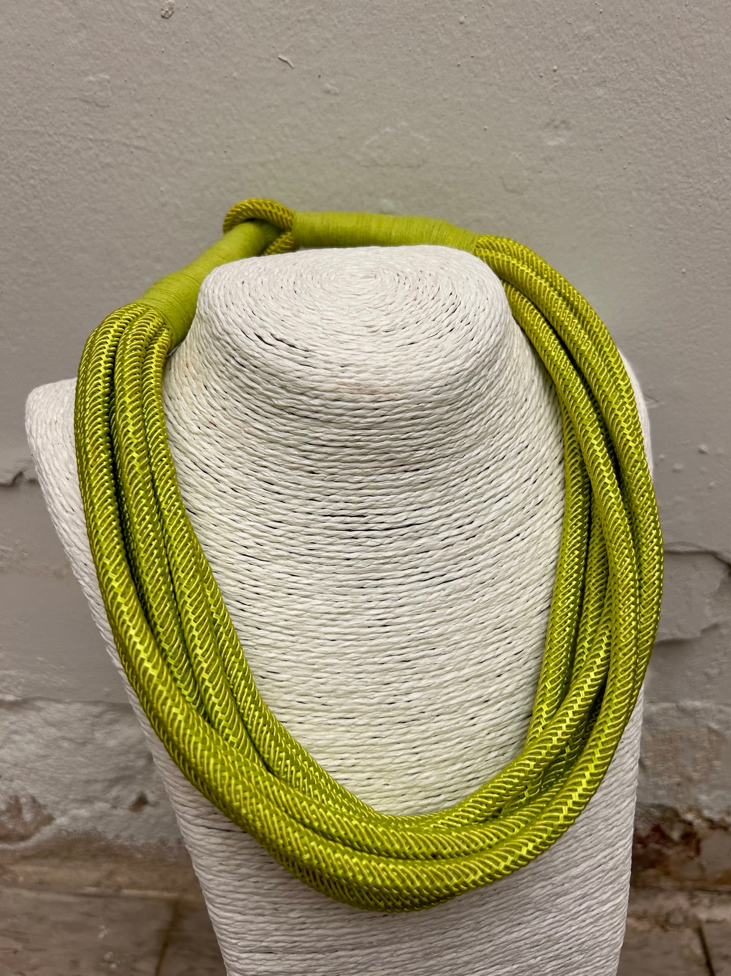 Slub 8-Strand Necklace - Citrus