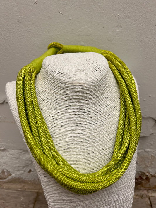 Slub 8-Strand Necklace - Citrus