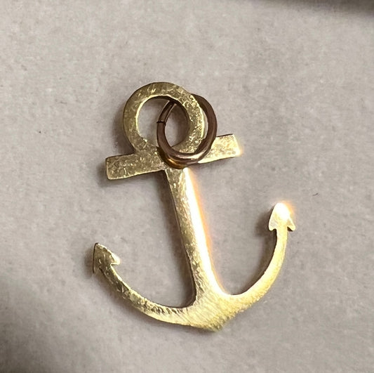 Anchor Charm - Gold/Large