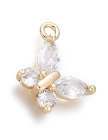 Butterfly Charm - Clear