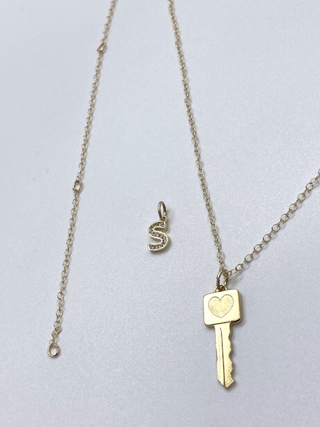 Charm Necklace Dainty Gold Filled Chain