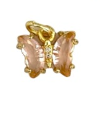 Pink Butterfly Charm