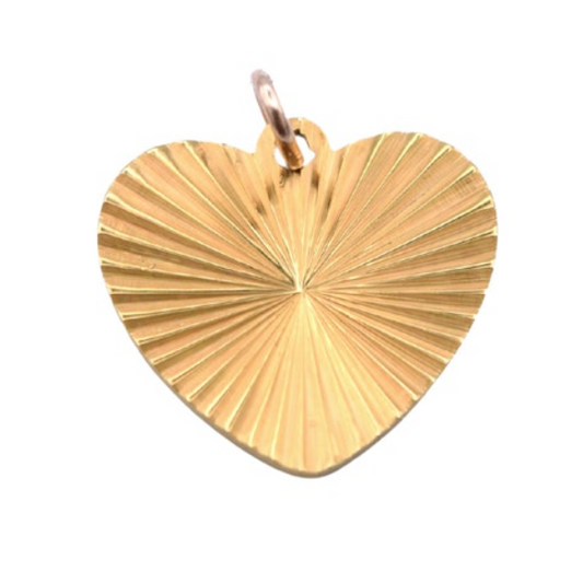 Textured Heart Charm